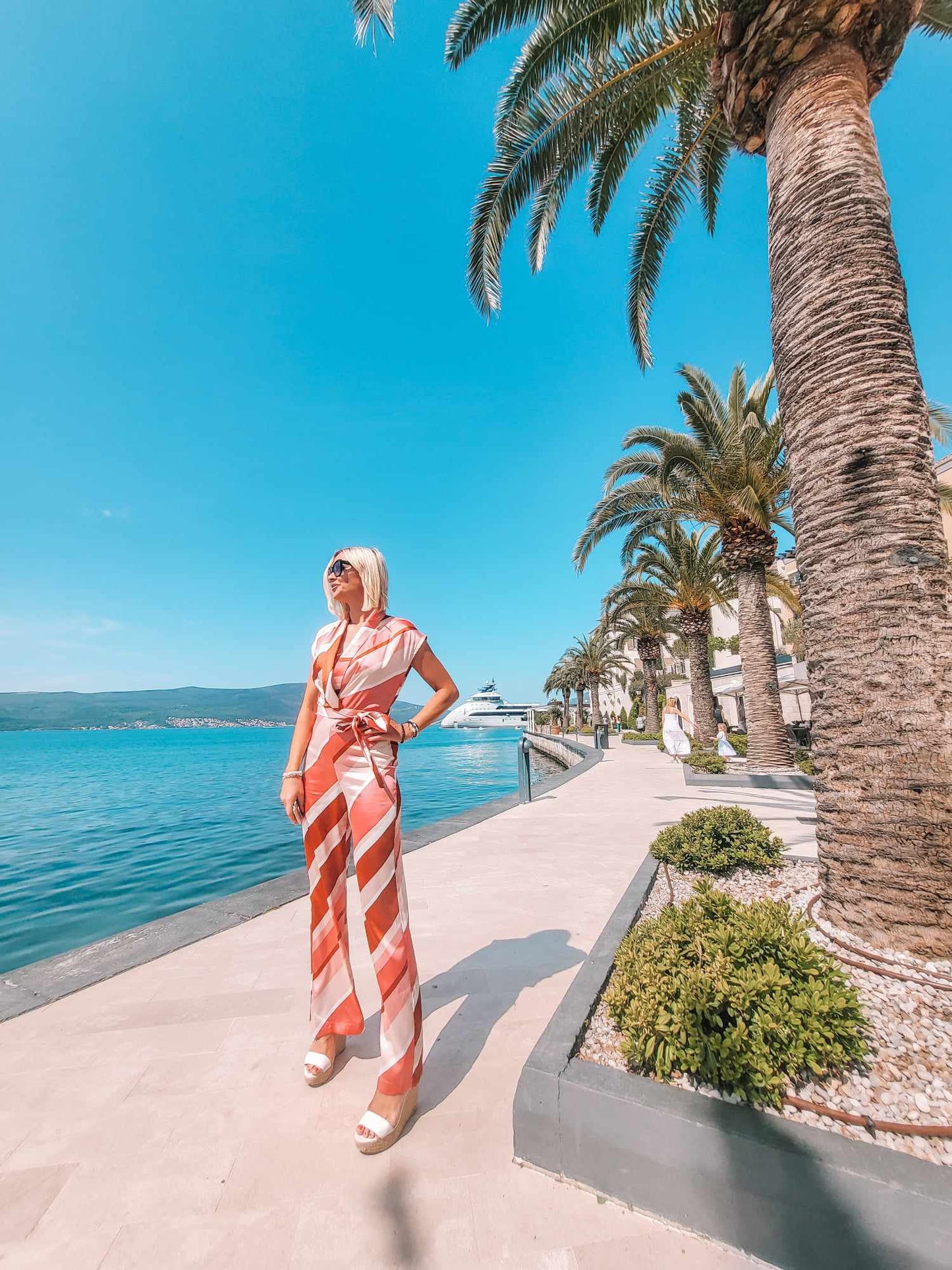MANGO Stripe Jumpsuit With Belt