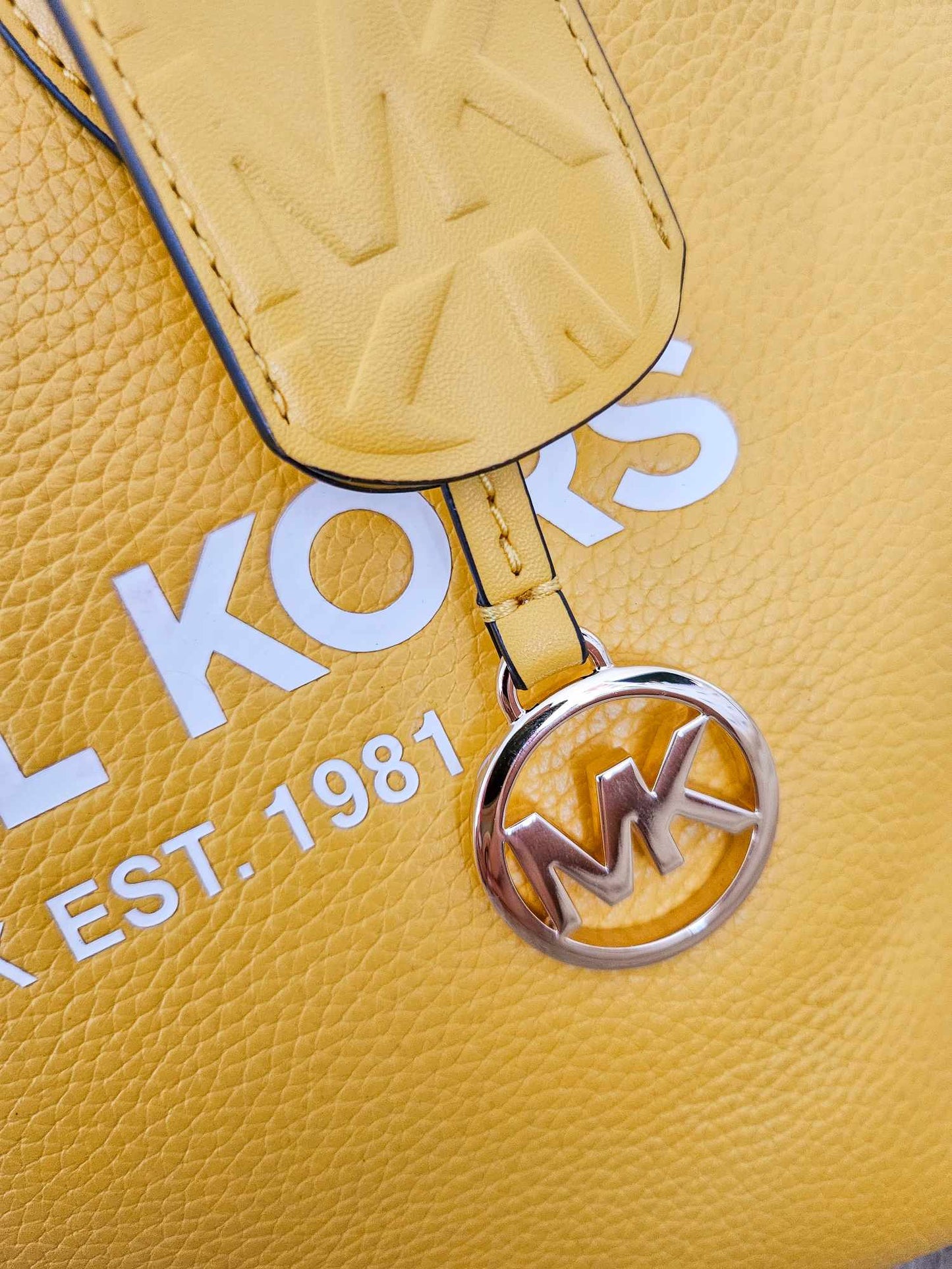 Michael Kors yellow tote bag