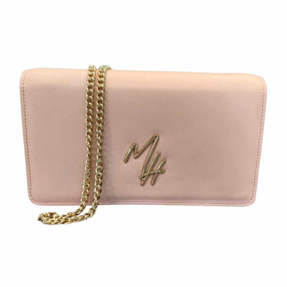Uplift Your Style blush pink leather bag with gold hardware — Mel Style